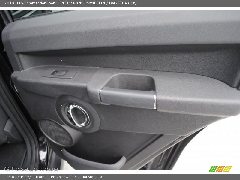 Brilliant Black Crystal Pearl / Dark Slate Gray 2010 Jeep Commander Sport