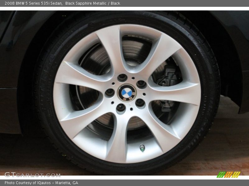 Black Sapphire Metallic / Black 2008 BMW 5 Series 535i Sedan