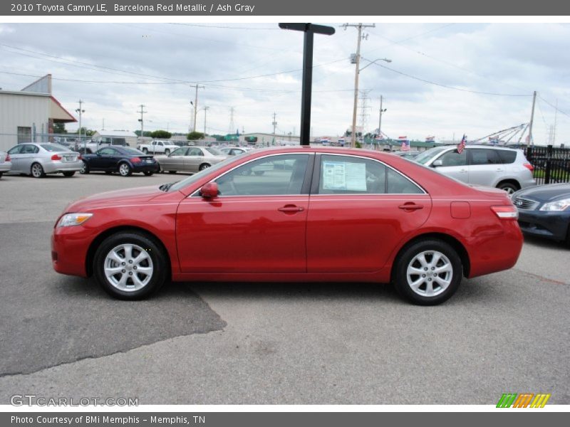 Barcelona Red Metallic / Ash Gray 2010 Toyota Camry LE