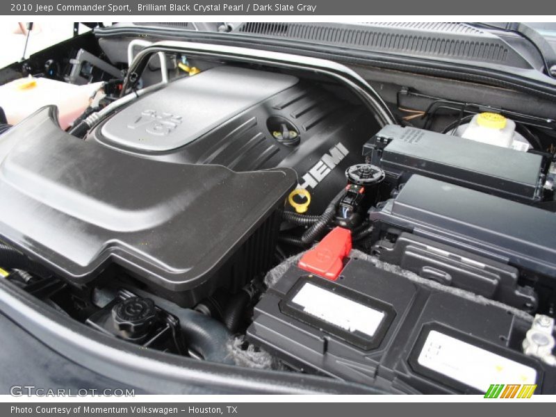 Brilliant Black Crystal Pearl / Dark Slate Gray 2010 Jeep Commander Sport