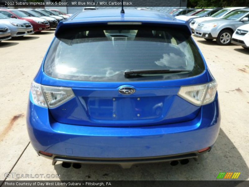WR Blue Mica / WRX Carbon Black 2012 Subaru Impreza WRX 5 Door