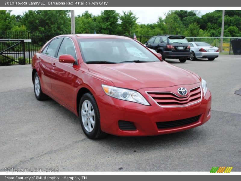 Barcelona Red Metallic / Ash Gray 2010 Toyota Camry LE