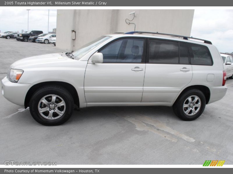 Millenium Silver Metallic / Gray 2005 Toyota Highlander V6