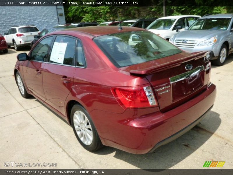 Camellia Red Pearl / Carbon Black 2011 Subaru Impreza 2.5i Premium Sedan