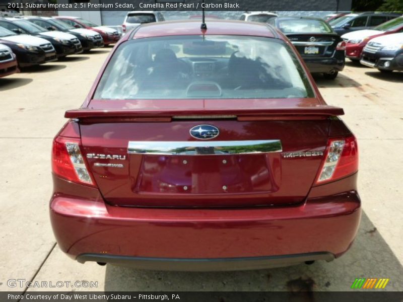 Camellia Red Pearl / Carbon Black 2011 Subaru Impreza 2.5i Premium Sedan