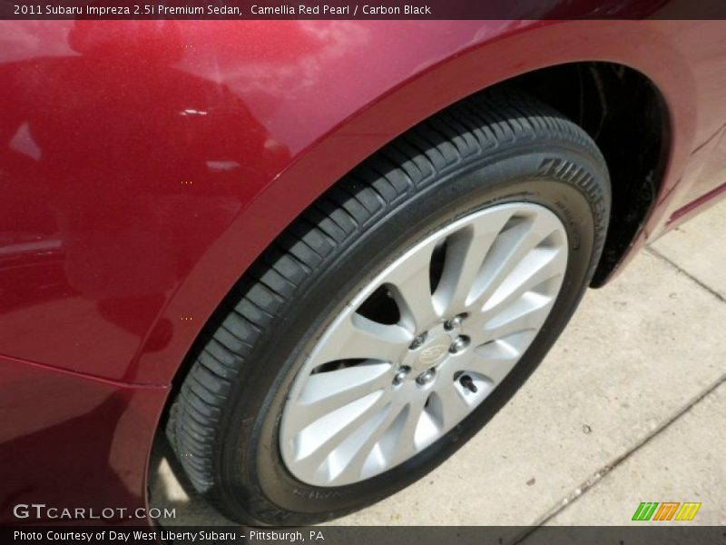 Camellia Red Pearl / Carbon Black 2011 Subaru Impreza 2.5i Premium Sedan