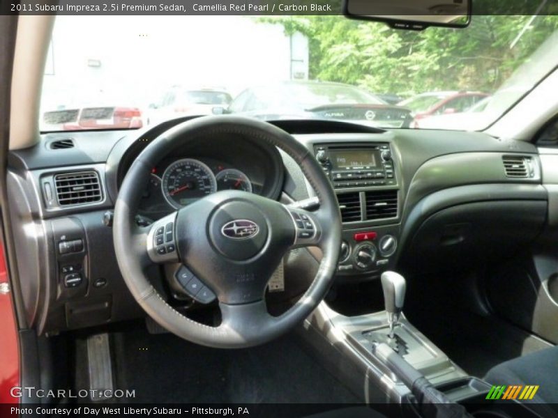 Camellia Red Pearl / Carbon Black 2011 Subaru Impreza 2.5i Premium Sedan