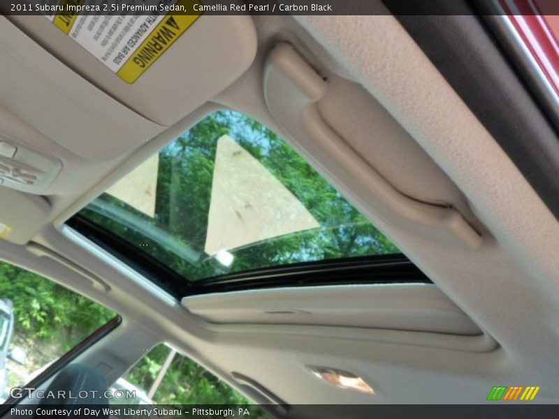 Camellia Red Pearl / Carbon Black 2011 Subaru Impreza 2.5i Premium Sedan
