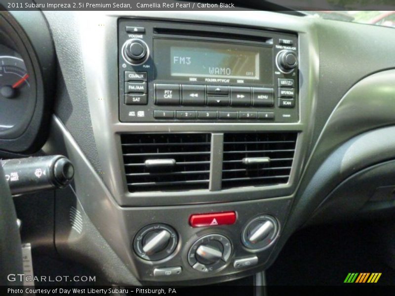 Camellia Red Pearl / Carbon Black 2011 Subaru Impreza 2.5i Premium Sedan