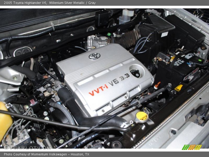 Millenium Silver Metallic / Gray 2005 Toyota Highlander V6