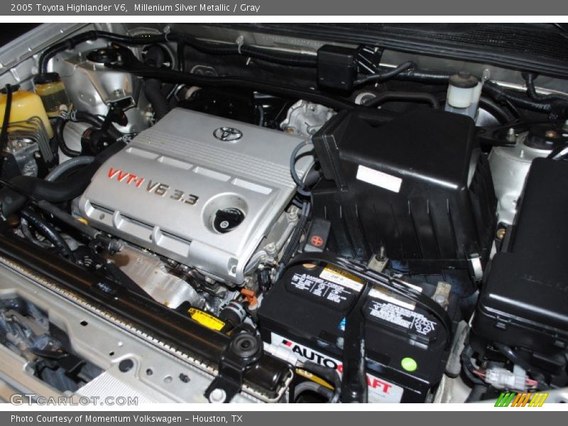 Millenium Silver Metallic / Gray 2005 Toyota Highlander V6