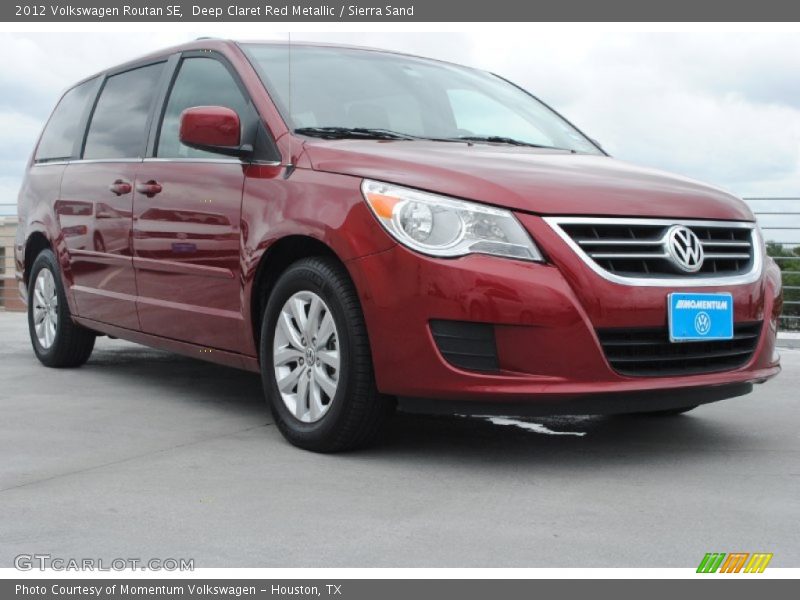 Deep Claret Red Metallic / Sierra Sand 2012 Volkswagen Routan SE