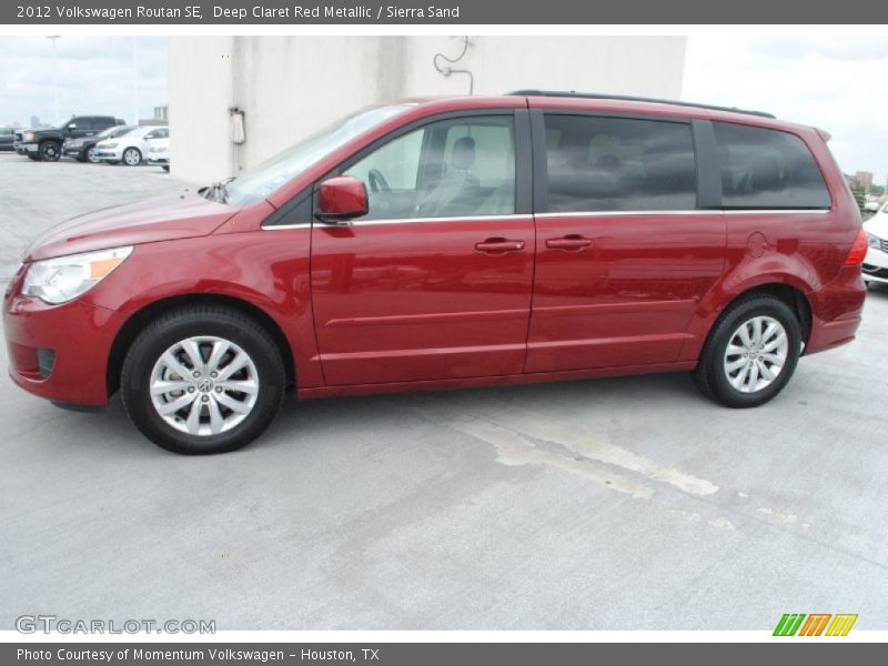 Deep Claret Red Metallic / Sierra Sand 2012 Volkswagen Routan SE