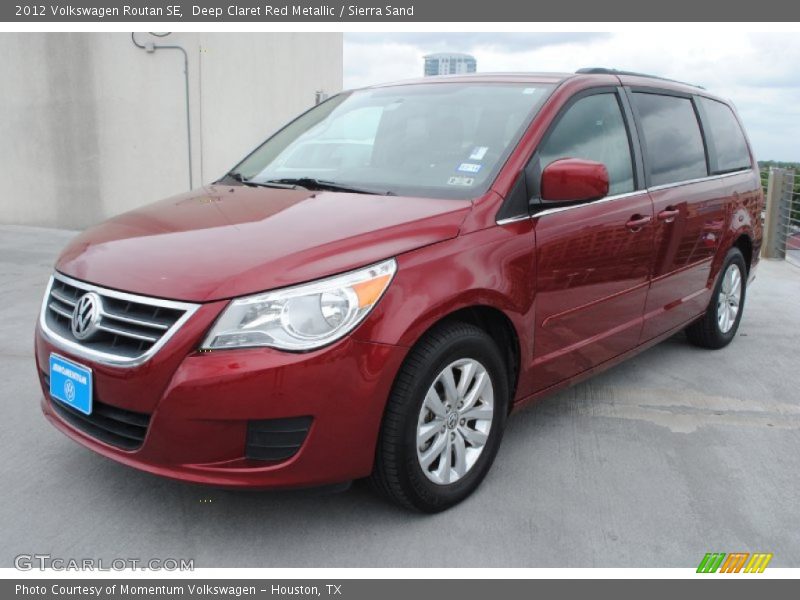 Deep Claret Red Metallic / Sierra Sand 2012 Volkswagen Routan SE