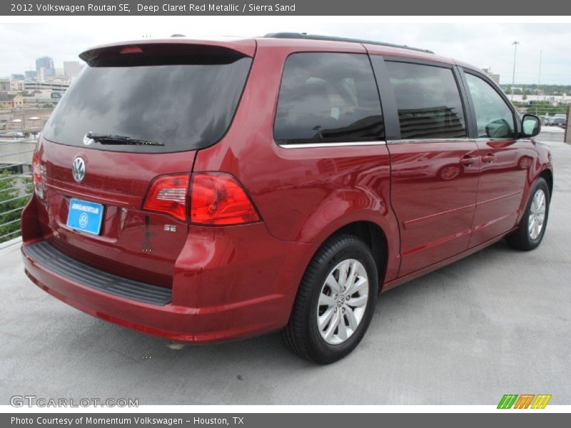 Deep Claret Red Metallic / Sierra Sand 2012 Volkswagen Routan SE