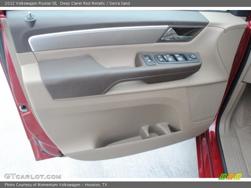 Deep Claret Red Metallic / Sierra Sand 2012 Volkswagen Routan SE