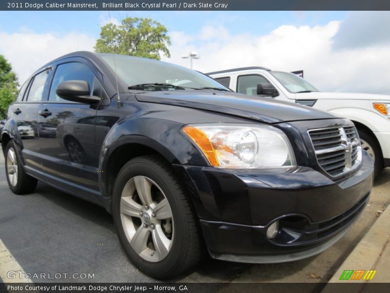 Brilliant Black Crystal Pearl / Dark Slate Gray 2011 Dodge Caliber Mainstreet