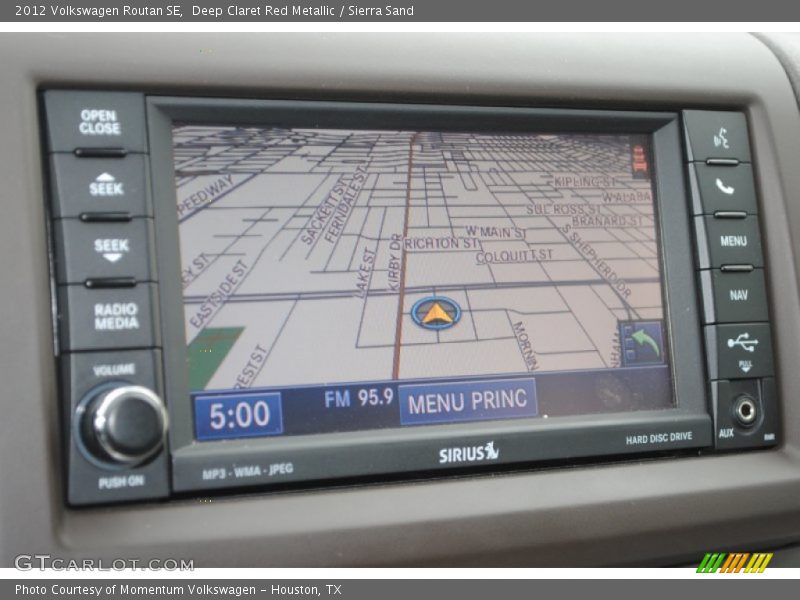 Deep Claret Red Metallic / Sierra Sand 2012 Volkswagen Routan SE