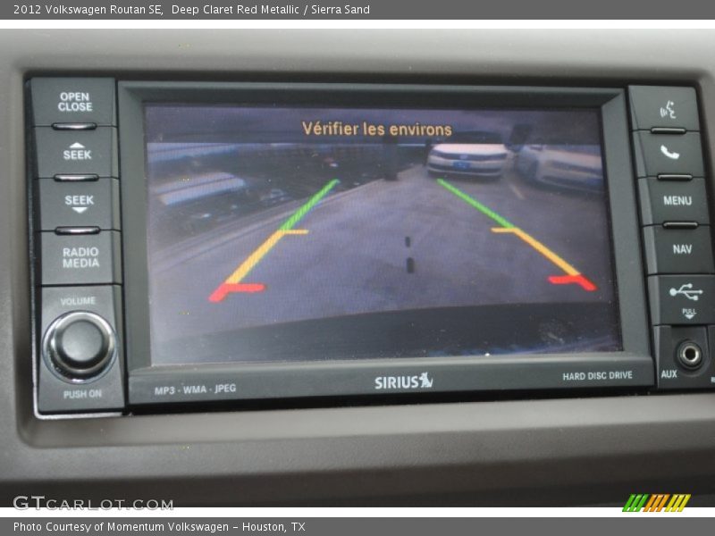 Deep Claret Red Metallic / Sierra Sand 2012 Volkswagen Routan SE