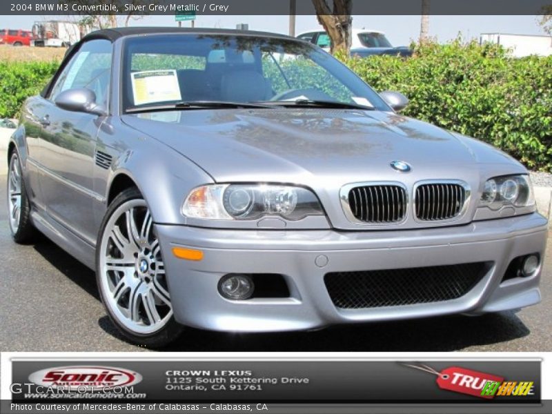 Silver Grey Metallic / Grey 2004 BMW M3 Convertible