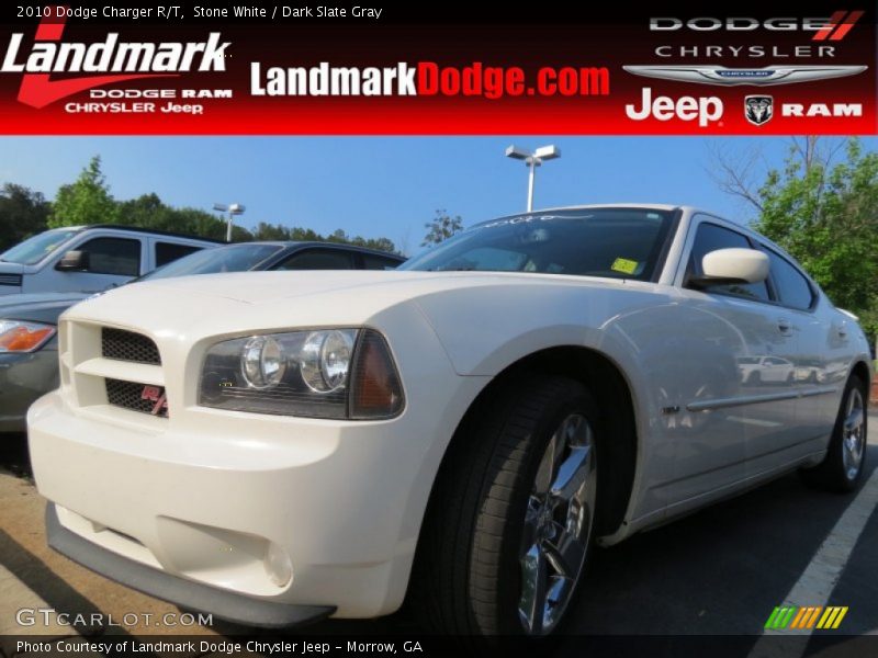 Stone White / Dark Slate Gray 2010 Dodge Charger R/T
