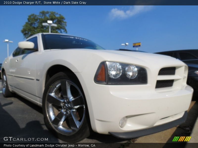 Stone White / Dark Slate Gray 2010 Dodge Charger R/T