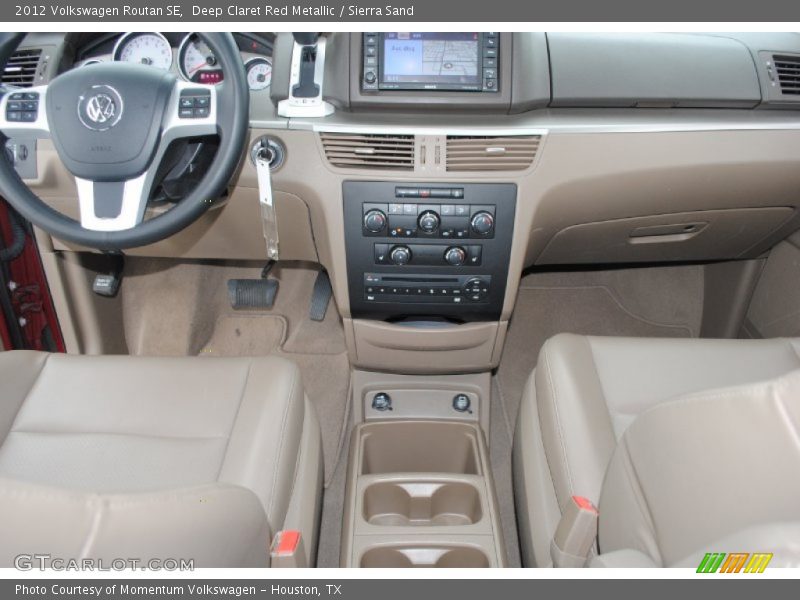 Deep Claret Red Metallic / Sierra Sand 2012 Volkswagen Routan SE
