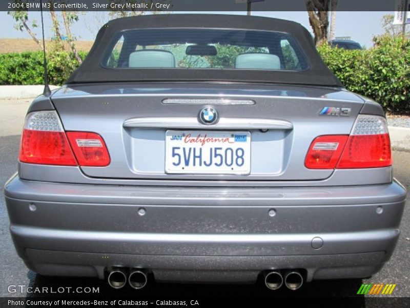 Silver Grey Metallic / Grey 2004 BMW M3 Convertible