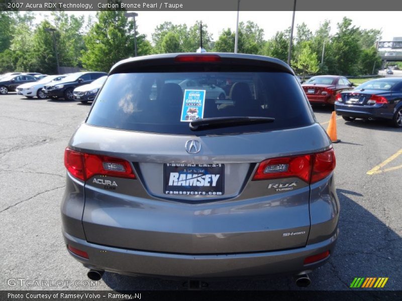 Carbon Bronze Pearl / Taupe 2007 Acura RDX Technology