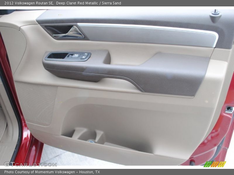 Deep Claret Red Metallic / Sierra Sand 2012 Volkswagen Routan SE