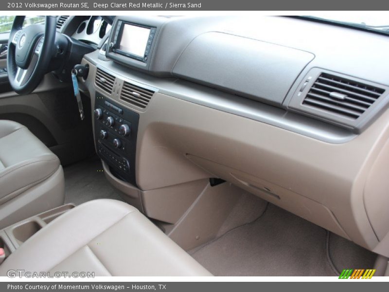 Deep Claret Red Metallic / Sierra Sand 2012 Volkswagen Routan SE