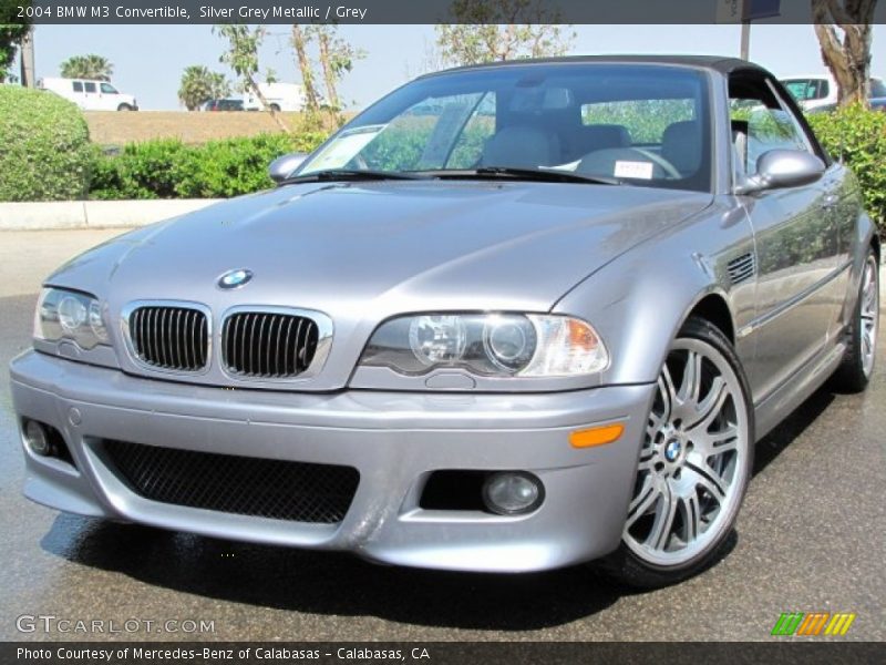 Silver Grey Metallic / Grey 2004 BMW M3 Convertible