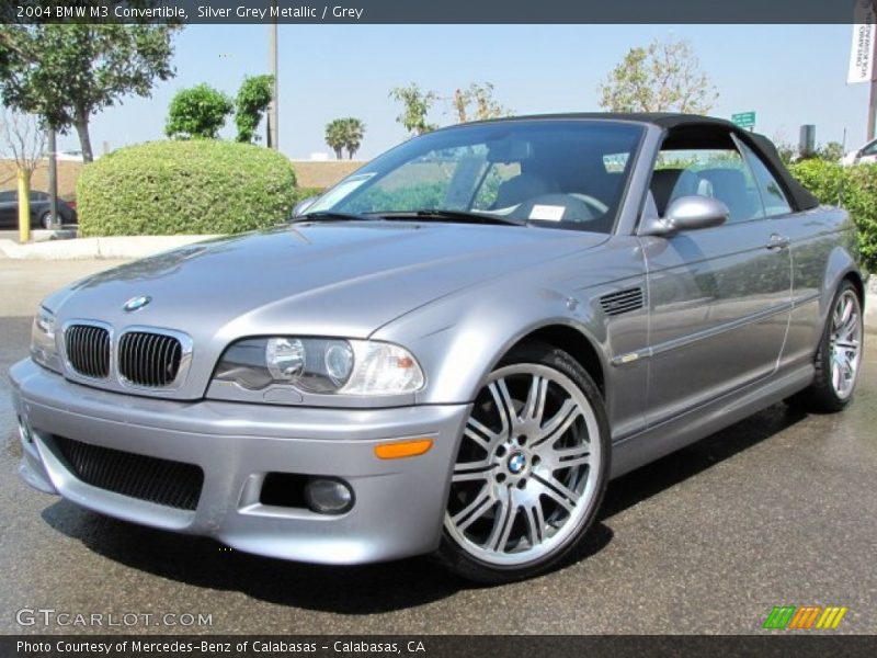 Silver Grey Metallic / Grey 2004 BMW M3 Convertible