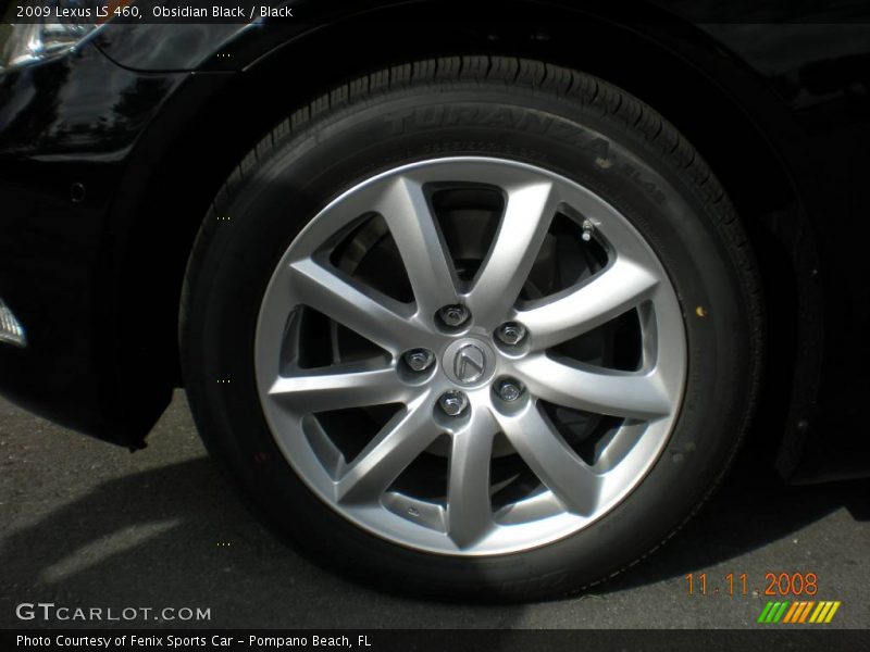 Obsidian Black / Black 2009 Lexus LS 460