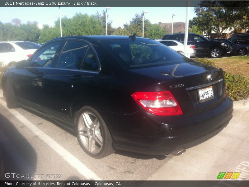 Black / Black 2011 Mercedes-Benz C 300 Luxury