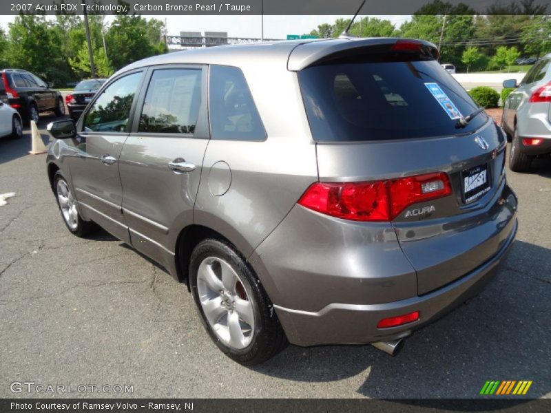 Carbon Bronze Pearl / Taupe 2007 Acura RDX Technology