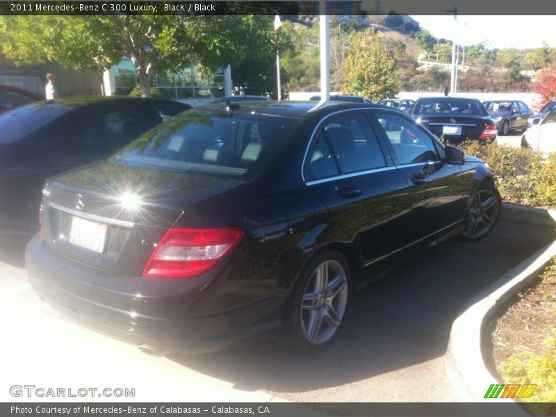 Black / Black 2011 Mercedes-Benz C 300 Luxury