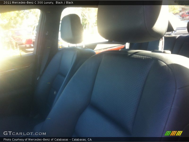 Black / Black 2011 Mercedes-Benz C 300 Luxury
