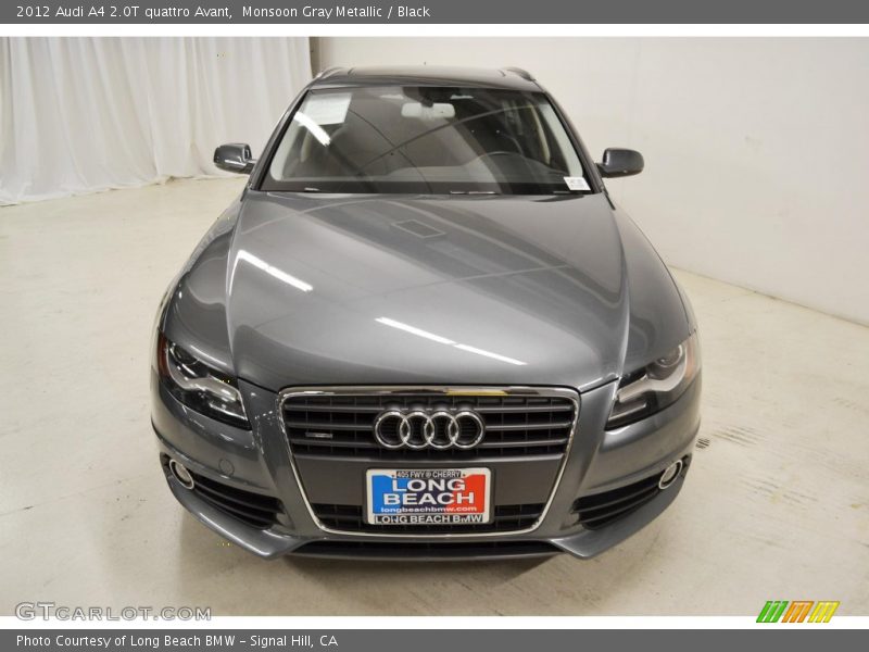 Monsoon Gray Metallic / Black 2012 Audi A4 2.0T quattro Avant