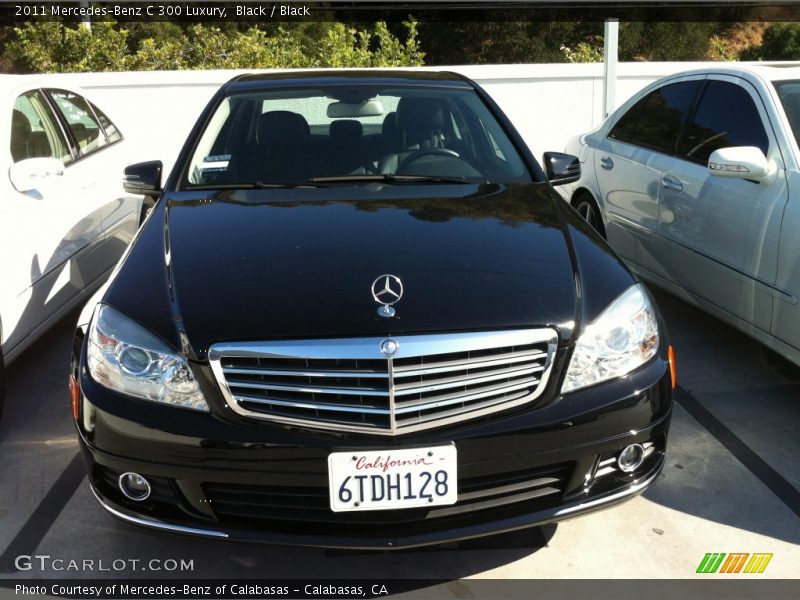 Black / Black 2011 Mercedes-Benz C 300 Luxury