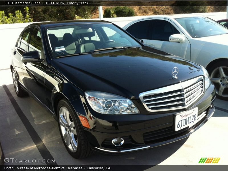 Black / Black 2011 Mercedes-Benz C 300 Luxury
