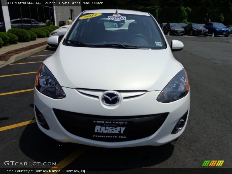 Crystal White Pearl / Black 2011 Mazda MAZDA2 Touring