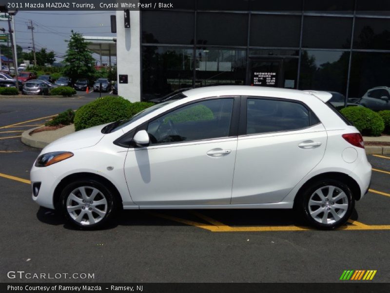 Crystal White Pearl / Black 2011 Mazda MAZDA2 Touring