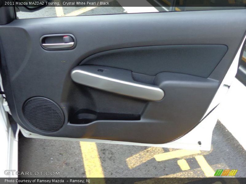 Crystal White Pearl / Black 2011 Mazda MAZDA2 Touring