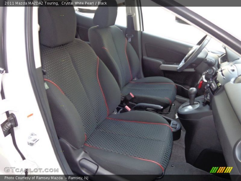 Crystal White Pearl / Black 2011 Mazda MAZDA2 Touring