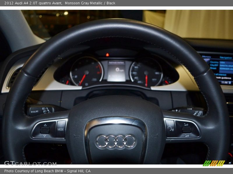 Monsoon Gray Metallic / Black 2012 Audi A4 2.0T quattro Avant