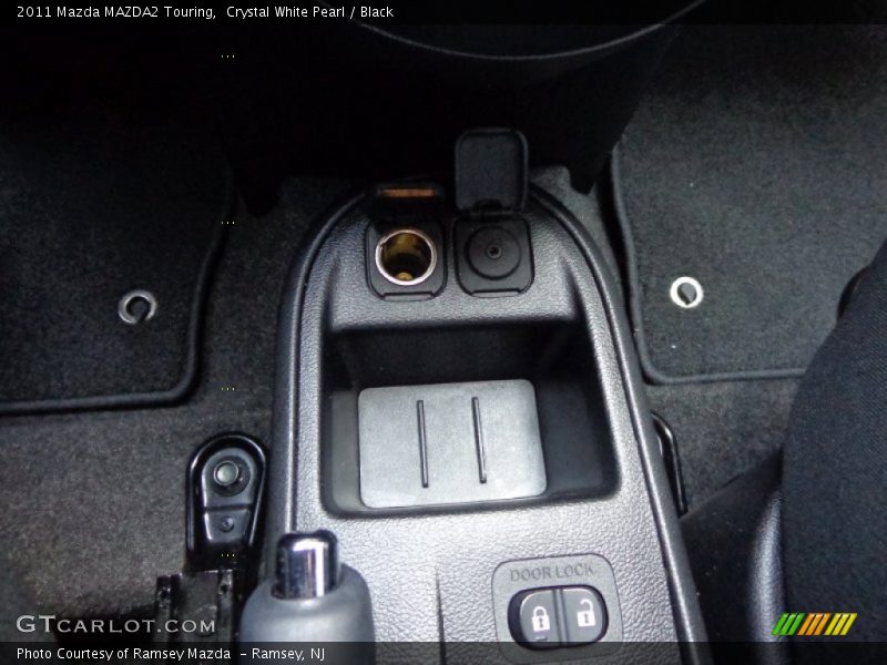 Crystal White Pearl / Black 2011 Mazda MAZDA2 Touring