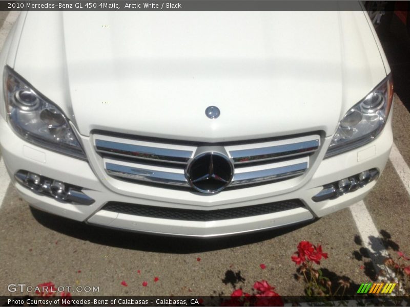 Arctic White / Black 2010 Mercedes-Benz GL 450 4Matic