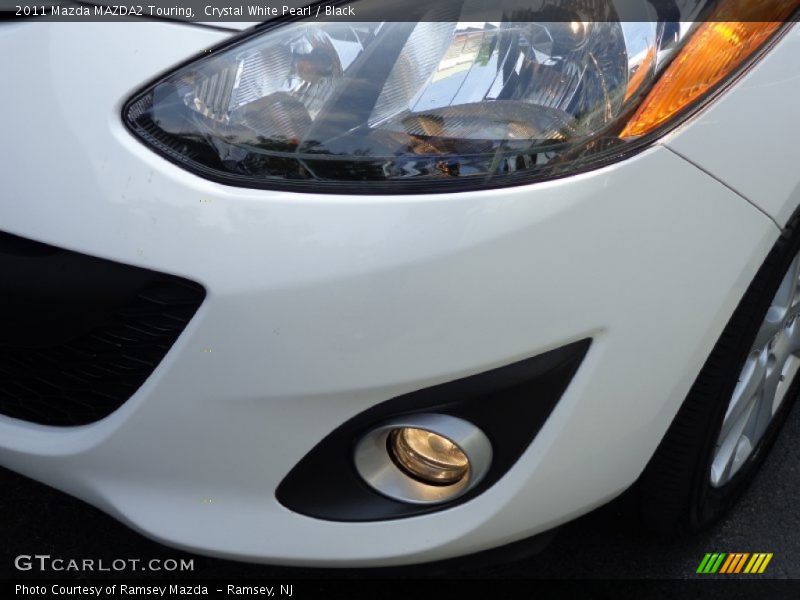 Crystal White Pearl / Black 2011 Mazda MAZDA2 Touring