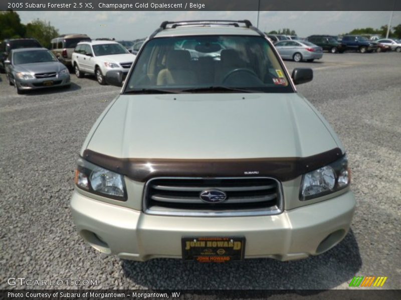 Champagne Gold Opalescent / Beige 2005 Subaru Forester 2.5 XS